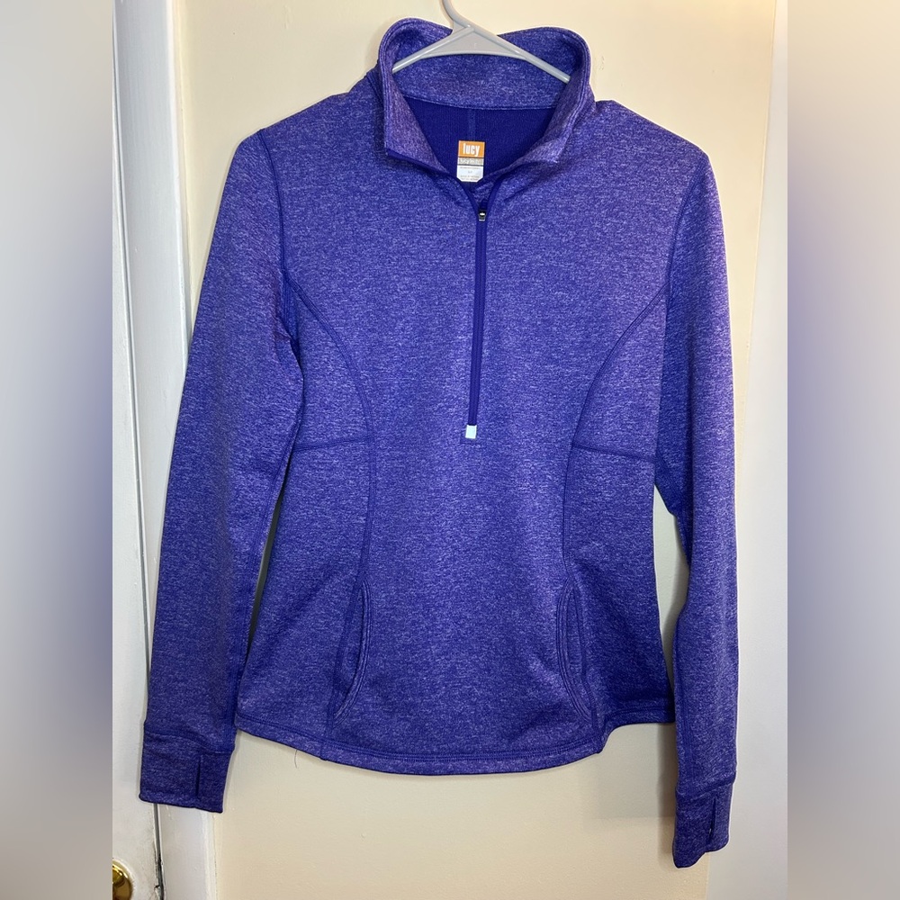 Lucy Women's Violet Quarter-Zip Sweatshirt